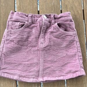 H&M Mauve Corduroy Kids Skirt